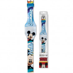 Ceas digital LED Mickey SunCity, albastru foto