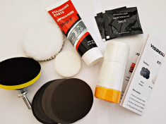 Kit set restaurare faruri proiectoare polish DIY foto