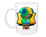 Cana alba personalizata, Leon Brawl Stars Fortnite, INOVATIX&reg;. 330 ml, Oem