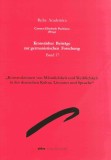 Kronst&auml;dter Beitr&auml;ge zur germanistischen Forschung, Band 17