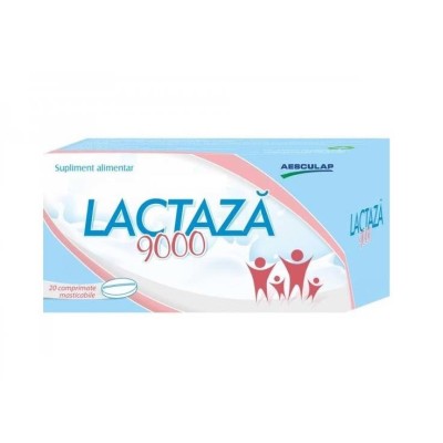 Lactaza 9000 20 comprimate masticabile Aesculap foto
