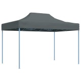 vidaXL Cort de petrecere pliabil profesional, antracit, 3 x 4 m, oțel
