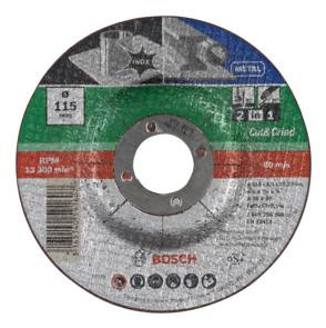 Disc de taiere si slefuire BOSCH pentru metal si otel inoxidabil 2-1 D 115 mm foto
