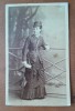Fotografie tip CDV, doamna de la inceput de secol XX