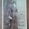 Fotografie tip CDV, doamna de la inceput de secol XX