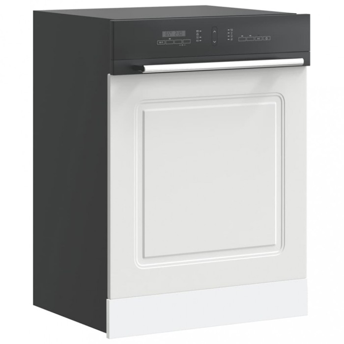 vidaXL Panou pentru mașină de spălat vase &quot;Kalmar&quot; alb de prelucrare 853657