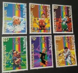 Seria Completă Senegal 1976 - Jocurile Olimpice Montreal 76, Haltere, Judo, Gimnastică, &Icirc;not, 6v, Ștampilată -A333