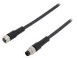 Cablu de conectare M8 3 pini 1m 60VAC 4A