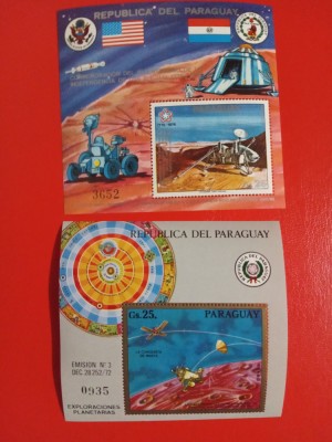 PARAGUAY, SPACE - COLIȚE MNH foto