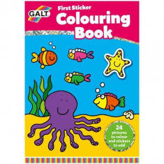 First Sticker Colouring Book - Prima Carte de Colorat + Abtibilduri foto