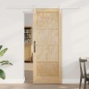 Ușa Glisantă cu Set de Accesorii 78x202 cm din Lemn Masiv de Pin