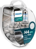 Set 2 becuri Philips H4 X-tremeVision Pro150 (+150% lumina) 12V 60/55W 12342XVPS2
