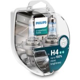 Set 2 becuri Philips H4 X-tremeVision Pro150 (+150% lumina) 12V 60/55W 12342XVPS2