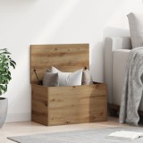 vidaXL Ladă depozitare cu capac, stejar artizanal, 60x35x35 cm, lemn