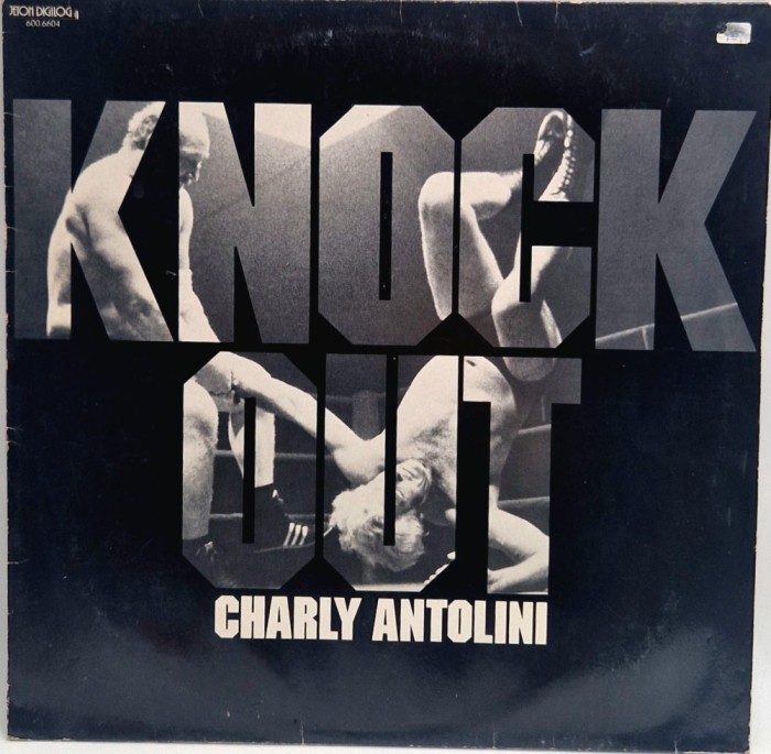 Charly Antolini &lrm;&ndash; Knock Out NM / VG+ vinil LP disc Jeton Germania 1982 jazz contemporan