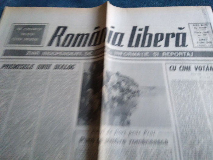 ZIARUL ROMANIA LIBERA NR 112 8 MAI 1990