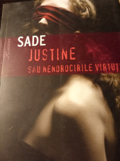 JUSTINE SAU NENOROCIRILE VIRTUTII - SADE, ED TREI, 2008,428 PAG foto