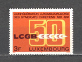 Luxemburg.1971 50 ani Confederatia Crestina a Sindicatelor ML.63, Nestampilat