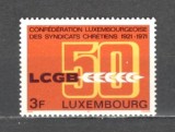 Luxemburg.1971 50 ani Confederatia Crestina a Sindicatelor ML.63