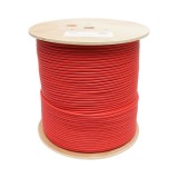 Cablu alarma incendiu ignifug rezistent la foc 2x2x0.8mm, ecranat, LSZH fara halogeni, rosu 500m/rola