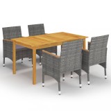 Gossi set mobilier de gradina, 5 piese, gri