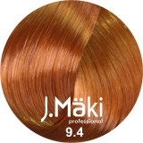 J.Maki Professional - Vopsea de par permanenta 9.4 - Blond cupru foarte deschis, 60 ml