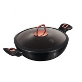 Cumpara ieftin Tigaie Wok cu capac, 30 cm, negru Rose Collection