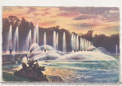 bnk cp Versailles - Fantanile arteziene de la bazinul Neptun - necirculata foto
