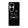 Husa compatibila cu Huawei P40 model Meow, Silicon, TPU, Viceversa, Transparent, Carcasa