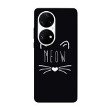 Husa compatibila cu Huawei Nova Y70 model Meow, Silicon, TPU, Viceversa, Transparent, Carcasa