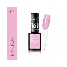 Lac de unghii Solar Gel, Revers, 12 ml, roz, nr 02, pink pop foto