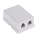 Priza telefon 6p4c dubla Alba, TEL0020