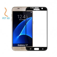 Folie Samsung Galaxy S7 G930 Plastic PET 3D Full Cover Black foto