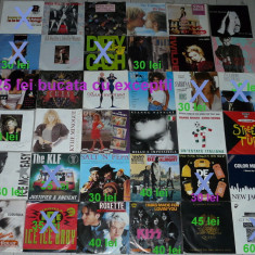 Vinyl single 7" Queen,Roxette,Kiss,Ice MC,George Michael,sandra,Wham,Tina Turner