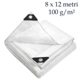 Cumpara ieftin Prelata ranforsata 8x12 m, impermeabila, cu inele de fixare, 100 g/mp