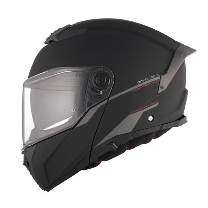 Casca modulabila MT Atom 2 SV A1 negru mat (ochelari soare integrati)