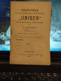 Statutele Băncei Unirea din comuna Crușovul, jud. Romanați, T&acirc;rgu Jiu 1907, 201