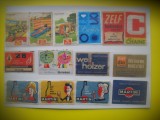 HOPCT LOT NR 58 OLANDA -14 ETICHETE VECHI CHIBRITURI-FILUMENIE-