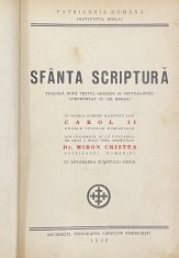 Sfanta Scriptura Vechiul si Noul Testament - Carol II-lea 1936 foto