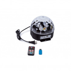 Glob disco cu MP3 Player, Difuzoare, Led-uri si Telecomanda foto