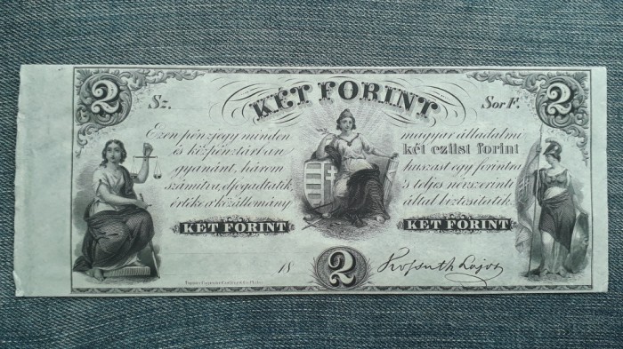 2 Forint 1852 Ungaria / Kossuth Lajos