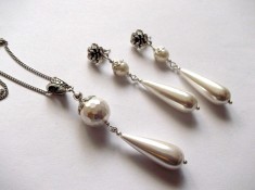 set colier si cercei cu perle mallorca 42763