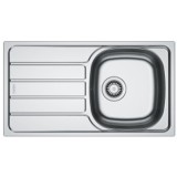 Chiuveta bucatarie inox Franke SKL 611-78/44 ST, dreptunghiulara, 1 cuva si picurator pe partea stanga, 78x43.5x15 cm, adancime cuva 15 cm, Inox dekor