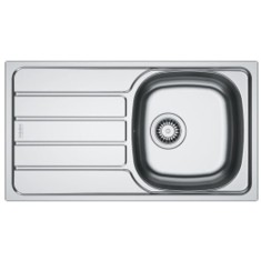 Chiuveta bucatarie inox Franke SKN 611-78/44 ST, dreptunghiulara, 1 cuva si picurator pe partea stanga, 78x43.5x15 cm, adancime cuva 15 cm, Inox lucio