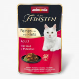 Animonda Vom Feinsten Cat Adult - file de vită și curcan 85 g