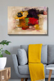 Tablou decorativ, Kanvas Tablo (70 x 100), Canvas, Lemn, Multicolor, Bract