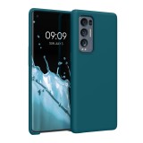 Husa pentru OPPO Find X3 Neo, Silicon, Verde, 55200.57, kwmobile, Carcasa