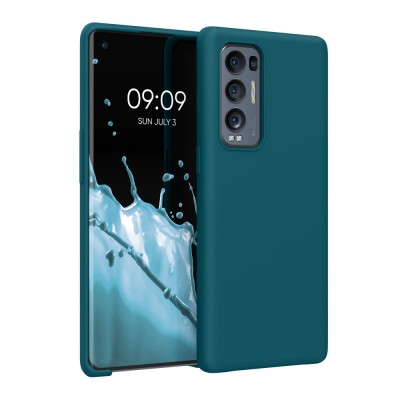 Husa pentru OPPO Find X3 Neo, Silicon, Verde, 55200.57, kwmobile foto