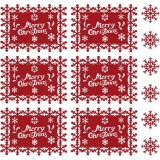 Set 12 servete pentru masa si suporturi de pahare/tacamuri, flippy, scris merry christmas, 6 servete 25x35 cm, 6 suporturi de 10x10 cm, rosu