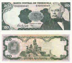 VENEZUELA 20 bolivares 1998 UNC!!!